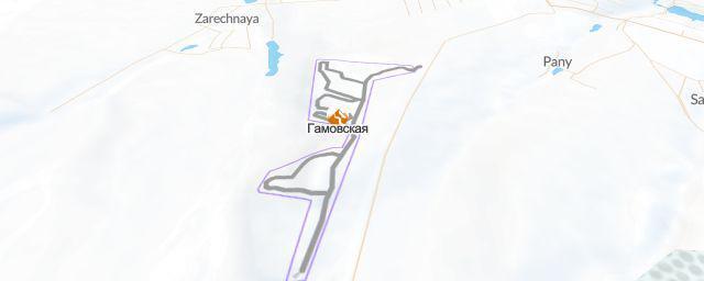 Piste map of the resort Гамовская