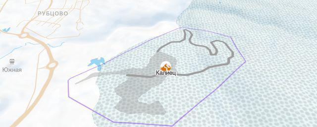 Piste map of the resort Калиец