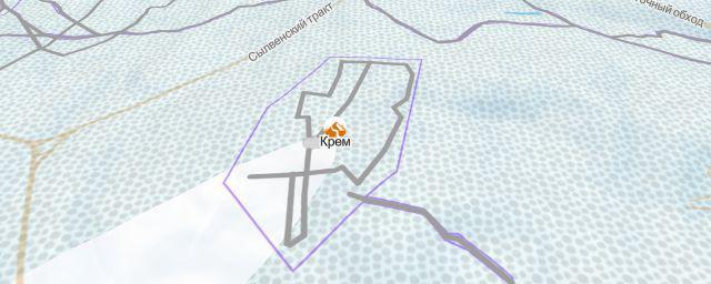 Piste map of the resort Крем
