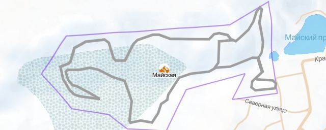Piste map of the resort Майская