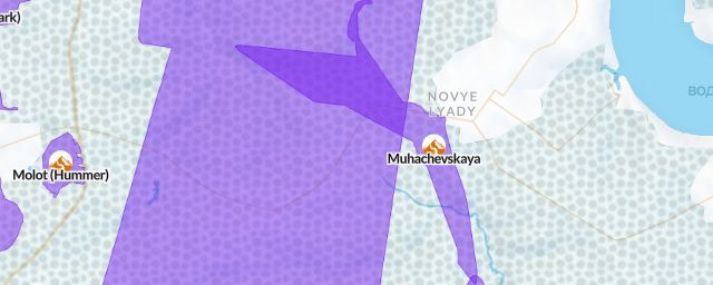 Piste map of the resort Muhachevskaya