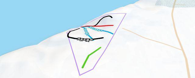 Piste map of the resort Полазна