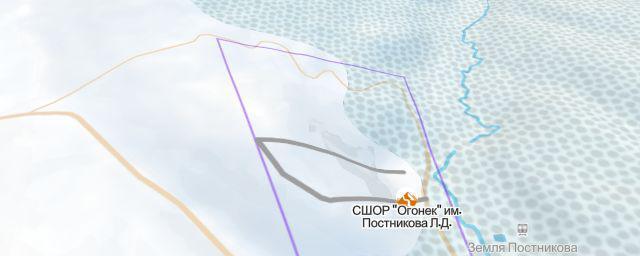 Piste map of the resort СШОР "Огонек" им. Постникова Л.Д.