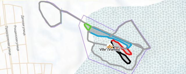 Piste map of the resort Vihr' (Vortex)
