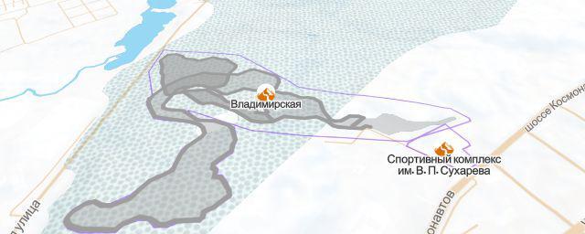 Piste map of the resort Владимирская