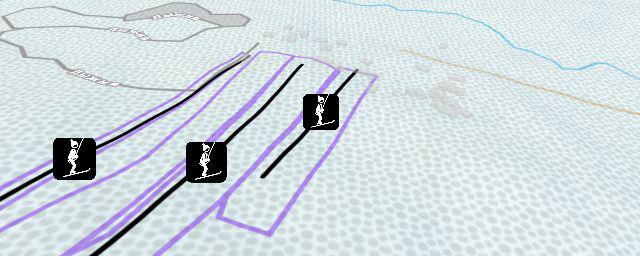 Piste map of the resort 1-я трасса (детская)