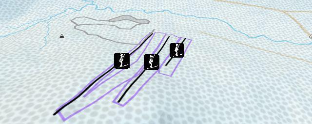 Piste map of the resort 2-я трасса (взрослая)