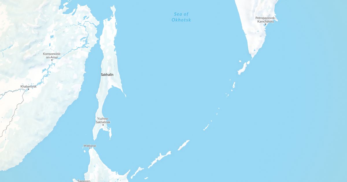 Map of Sakhalin