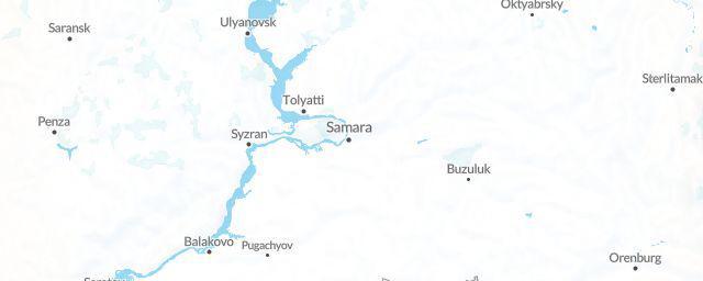 Piste map of the region Samara