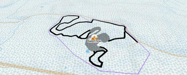 Piste map of the resort Биатлон