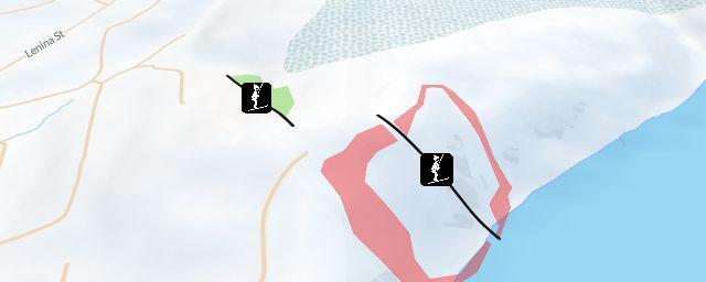Piste map of the resort Гора Воронина ГЛК Снежный Барс