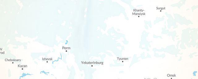 Piste map of the region Sverdlovsk