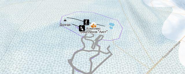 Piste map of the resort Комплекс трамплинов "Аист"