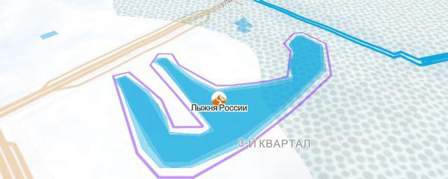 Piste map of the resort Лыжня России