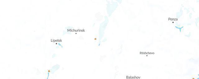 Piste map of the region Tambov