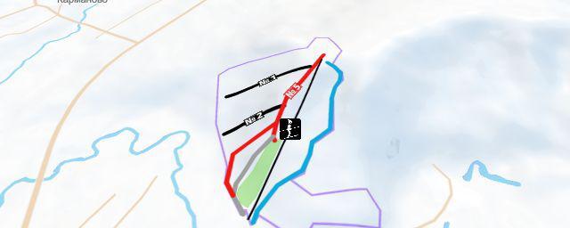 Piste map of the resort Горнолыжный комплекс Федотово