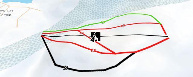 Piste map of the resort Горнолыжный комплекс ЯН