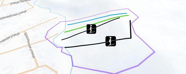 Piste map of the resort Горнолыжный курорт Дубъязы (Каскад)