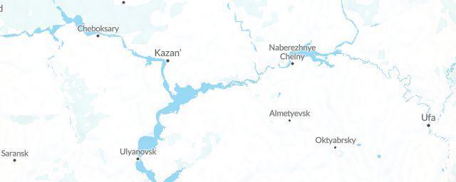 Piste map of the region Tatarstan