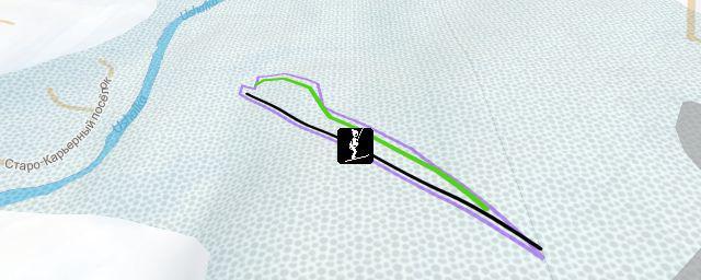 Piste map of the resort Baletka