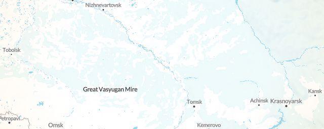 Piste map of the region Tomsk