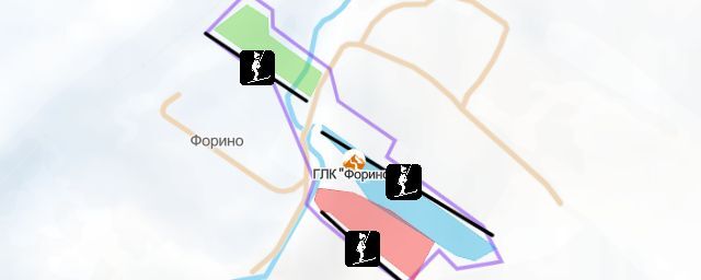 Piste map of the resort ГЛК "Форино"