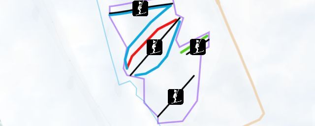 Piste map of the resort ГЛК "Малахово"