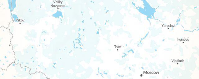 Piste map of the region Tver'