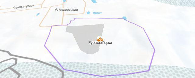 Piste map of the resort Русские Горки
