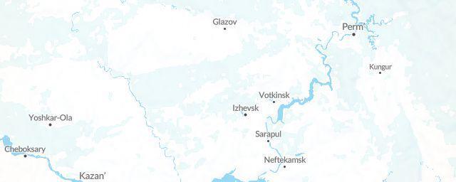 Piste map of the region Udmurt