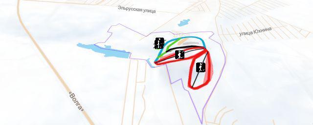 Piste map of the resort Спортивный курорт Чекерил