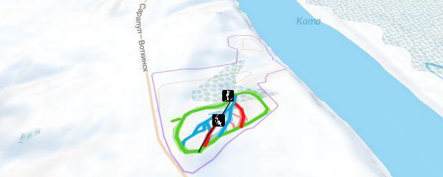 Piste map of the resort СТЦ Нечкино