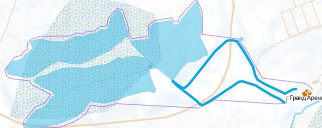 Piste map of the resort Гранд Арена