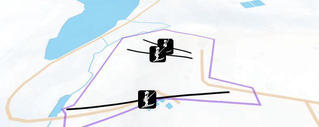 Piste map of the resort Заячья Горка
