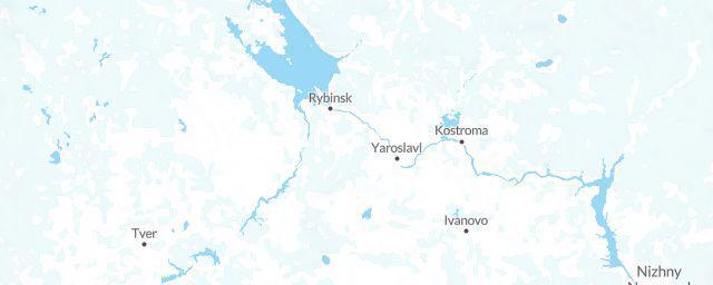 Piste map of the region Yaroslavl'
