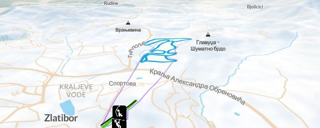 Piste map of the resort Avantura park
