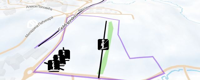 Piste map of the resort Obudojevica