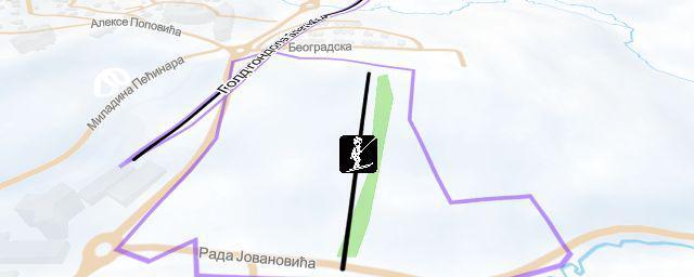 Piste map of the resort Obudojevica