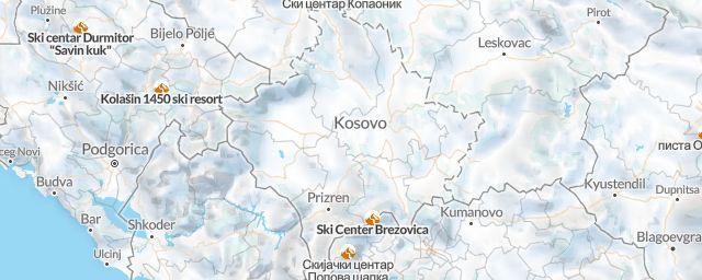 Piste map of the region Unknown