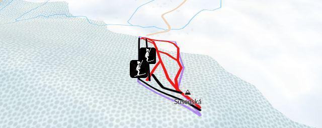 Piste map of the resort Krpáčovo