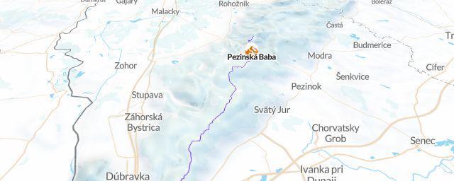 Piste map of the resort Pezinská Baba