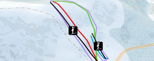 Piste map of the resort Čertovica - STIV
