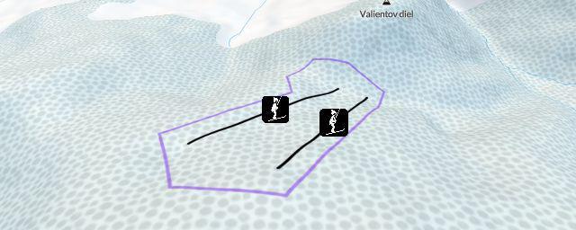Piste map of the resort Holý diel