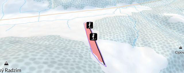 Piste map of the resort Július