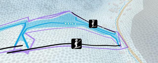 Piste map of the resort Ski Mlynky Biele Vody