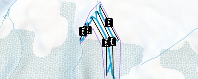 Piste map of the resort Kubašok