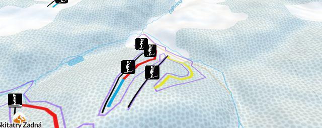 Piste map of the resort Lopušná Dolina