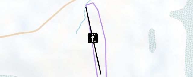 Piste map of the resort Lyžiarsky vlek Olešná - Potôčky