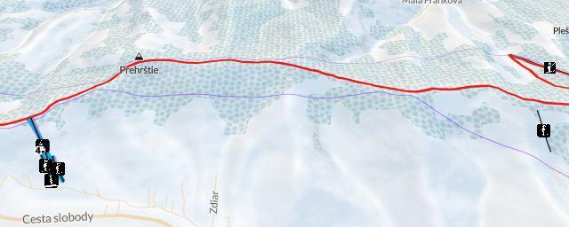 Piste map of the resort Bachledova dolina