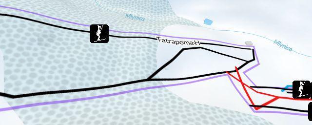Piste map of the resort Vernár - Studničky